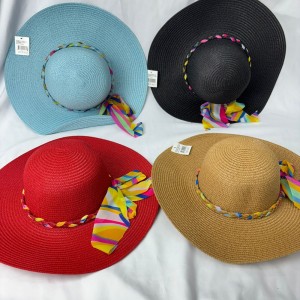 JLMY-15*CX120 CHAPÉU DE PRAIA COM ABA E COPA