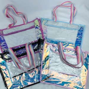 D316*CX140 BOLSA FEMININA TRANSPARENTE COM ALÇA DE MÃO