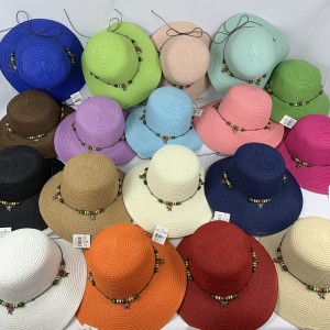 JLMY-37*CX120 C0HAPÉU DE PRAIA COM ABA E COPA