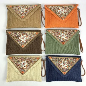 D451*CX120 BOLSA DE PRAIA FEMININA TIPO CARTEIRA COM ALÇA